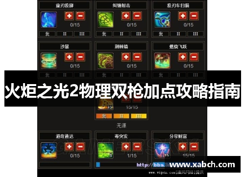 火炬之光2物理双枪加点攻略指南